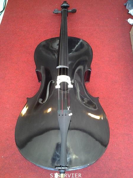 เชลโล siserveir เชลโล cello ร่น GCL15เครื่องดนตรีเชลโล ขนาด 1/2 สีดำเรียนเชลโล่ใช้รุ่นนี้