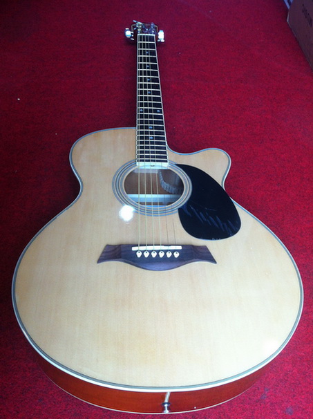 กีต้าร์โปร่ง Plato Acoustic guitar 40 นิ้ว ชายเว้า สองพันต้นๆ เสียงดีเกินราคา 1