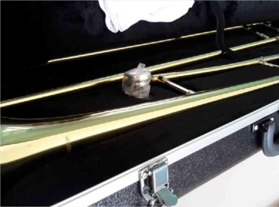 ขาย ทรอมโบน เครื่อง เป่า ลม ทองเหลือง รุ่น มาตรฐาน WISDOM Alto trombone-Bb tone-Gold lacquer 2