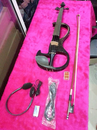 Electric Violin Siserveir GE110 สีดำ 4/4 6