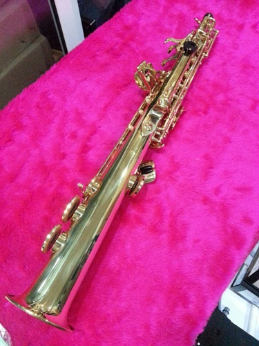 โซปราโน แซคโซโฟน แบบตรง WISDOM รุ่น  2011 Soprano Saxophone-Bb tone-straight, High F, Gold Laquer 5
