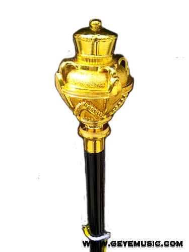 ไม้คฑาหัวมงกุฏ เชือก 120 ซม. สีทอง 2