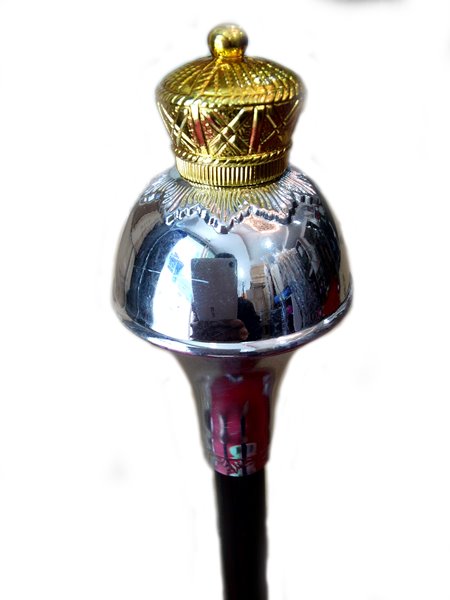 ไม้คฑาหัวมงกุฏ เชือก 90 ซม. สีฟ้า 1