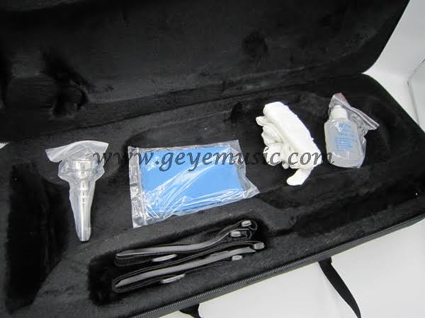 ทรัมเปท Wisdom เครื่องเป่าลมรุ่น Top 3000N สีนิเกิ้ล เครื่องดนตรี ทรัมเป็ตพร้อมกล่องเสียงทรัมเป็ตใสๆ 6