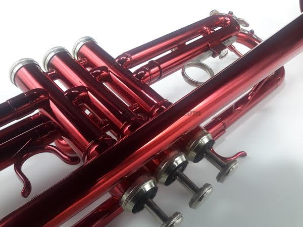 ทรัมเปท ทรัมเป็ท ยี่ห้อWISDOM สีแดง พร้อมกล่องอย่างดีและอุปกรณ์ครบชุด 1