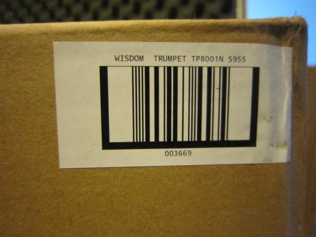 ทรัมเปท ยี่ห้อ Wisdom TP-8001N สีเงิน (Silver) กล่องและอุปกรณ์ครบชุด 8