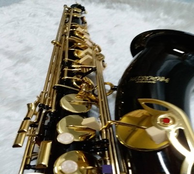 เทนเนอร์แซ็กโซโฟน  ยี่ห้อ Wisdom รุ่น FTS-100BG สีดำคีย์ทองกล่องและอุปกรณ์ ครบชุด 3