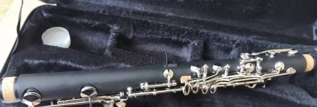 bass clarinet E flat clarinet, children\'s clarinet, เบส clarinet   คุณภาพดี พร้อมกล่องและอุปกรณ์ 1