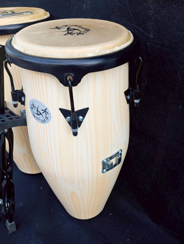 กลองทอมบ้าไม้ Triplesix 10 และ 11 นิ้ว พร้อมขาตั้ง