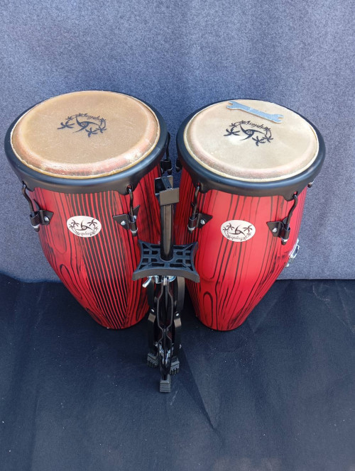 กลองทอมบ้าไม้ Triplesix 10 และ 11 นิ้ว พร้อมขาตั้ง_Copy 1