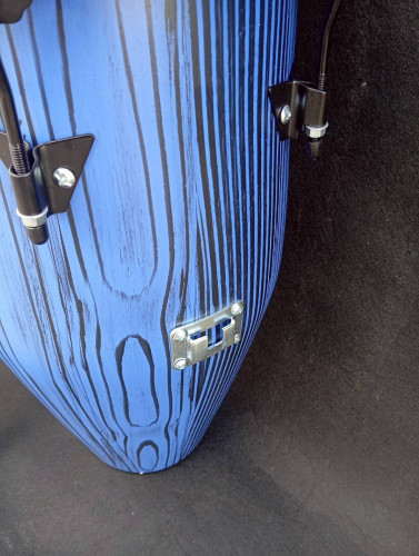 กลองทอมบ้าไม้ สีน้ำเงิน Triplesix 10 และ 11 นิ้ว พร้อมขาตั้ง 4