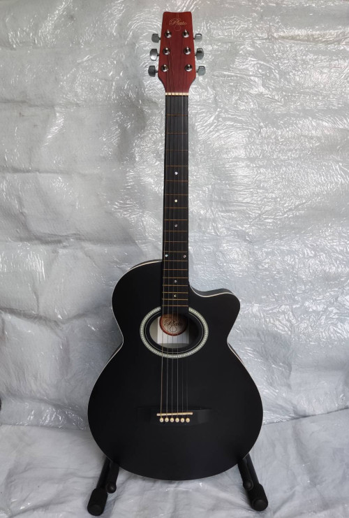 กีต้าร์โปร่งหลังเต่า Plato ทรง Ovation Guitar - black color 38นิ้ว สีดำ ยอดนิยม พันกว่าบาทเท่านั้น 7