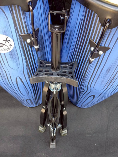 กลองทอมบ้าไม้ สีน้ำเงิน Triplesix 10 และ 11 นิ้ว พร้อมขาตั้ง 6