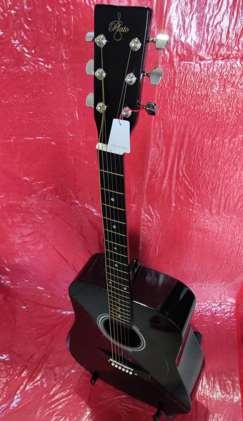ขายกีต้าร์โปรง กีต้าร์โปร่ง PLATO กีต้าร์(GF229)41 นิ้ว ราคากีต้าร์โปร่งถูกๆ  Acoustic Guitar  สีดำ 3