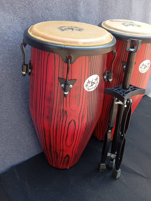 กลองทอมบ้าไม้ Triplesix 10 และ 11 นิ้ว พร้อมขาตั้ง_Copy 7