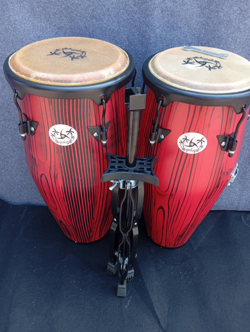 กลองทอมบ้าไม้ Triplesix 10 และ 11 นิ้ว พร้อมขาตั้ง_Copy 8