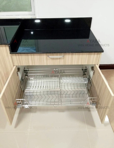 ชุดครัว Built-in โครงซีเมนต์บอร์ด หน้าบาน Melamine สี ES 5050-11 7