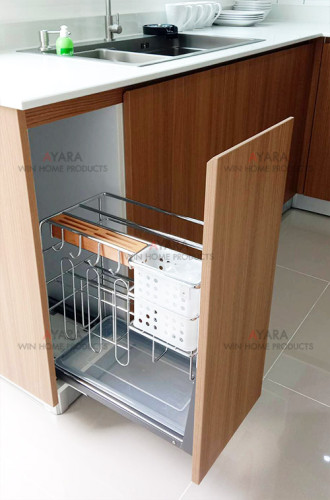 ชุดครัว Built-in โครงซีเมนต์บอร์ด หน้าบาน Melamine สีขาว + ES 5051-15 7