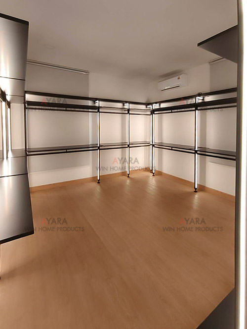 Walk in Closet - U Shape Melamine สีขาวเงา 4
