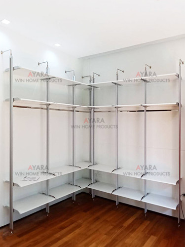 Walk in Closet - L Shape Melamine สีขาว