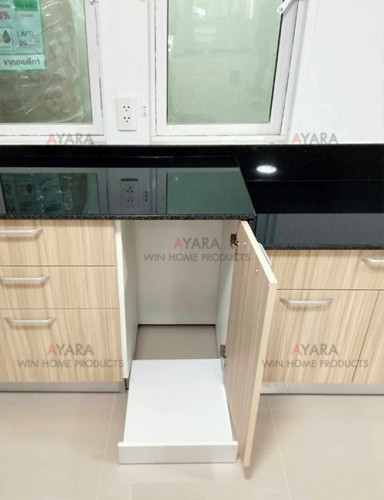 ชุดครัว Built-in โครงซีเมนต์บอร์ด หน้าบาน Melamine สี ES 5050-11 4