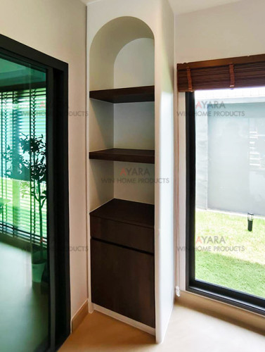 ชุดตู้หิ้งพระ Built-in โครง MR เคลือบ Melamine สี 5074-11