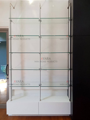 Walk in Closet - L Shape Melamine สีขาว 6