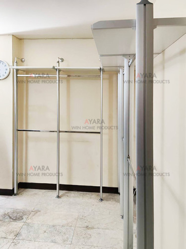 Walk in Closet - L Shape Melamine สีขาวด้าน 2