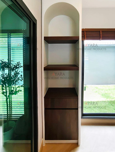 ชุดตู้หิ้งพระ Built-in โครง MR เคลือบ Melamine สี 5074-11 1