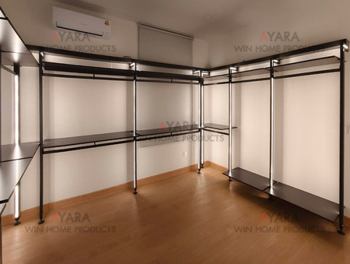 Walk in Closet - U Shape Melamine สีขาวเงา 2