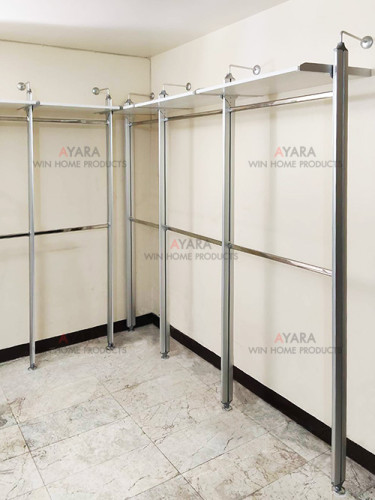 Walk in Closet - L Shape Melamine สีขาวด้าน 1