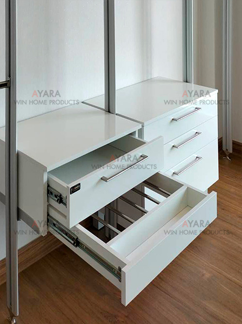 Walk in Closet - I Shape Melamine สีขาวเงา 3