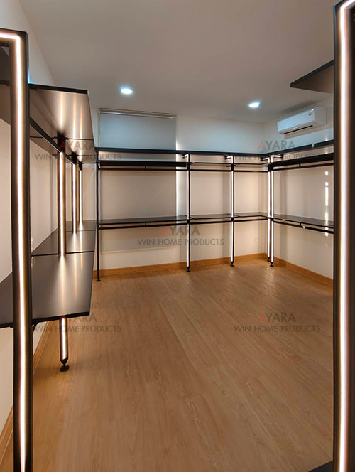 Walk in Closet - U Shape Melamine สีขาวเงา 3