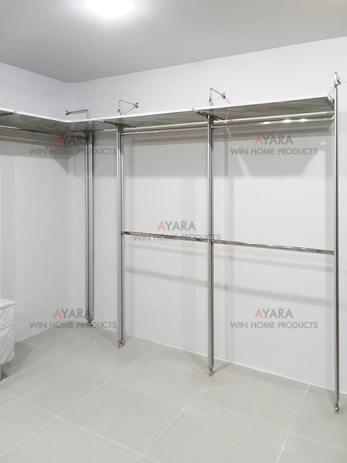 Walk in Closet - U Shape Melamine สีลายหินอ่อน 6