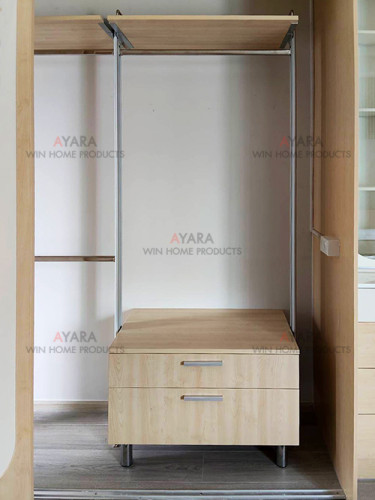 Walk in Closet - I Shape Melamine สี Maple 3