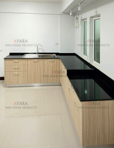 ชุดครัว Built-in โครงซีเมนต์บอร์ด หน้าบาน Melamine สี ES 5050-11 2