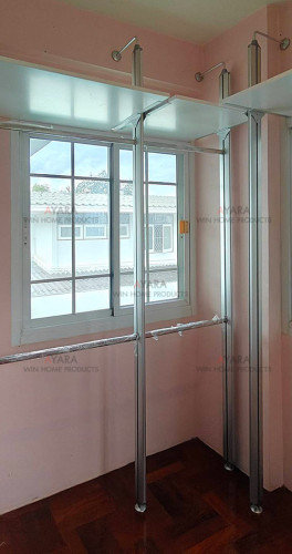 Walk in Closet - U Shape Melamine สีขาวด้าน