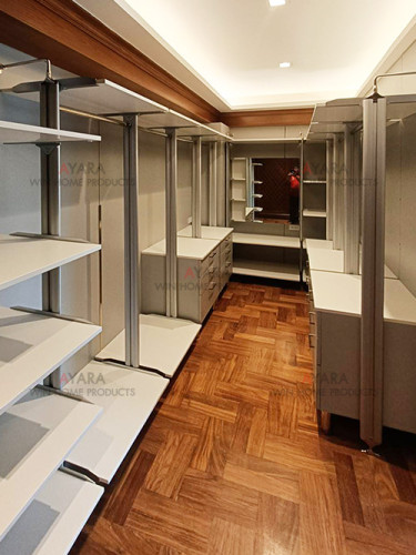 Walk in Closet - U Shape Melamine สีเทาอ่อน 1