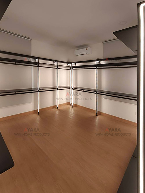 Walk in Closet - U Shape Melamine สีขาวเงา 5