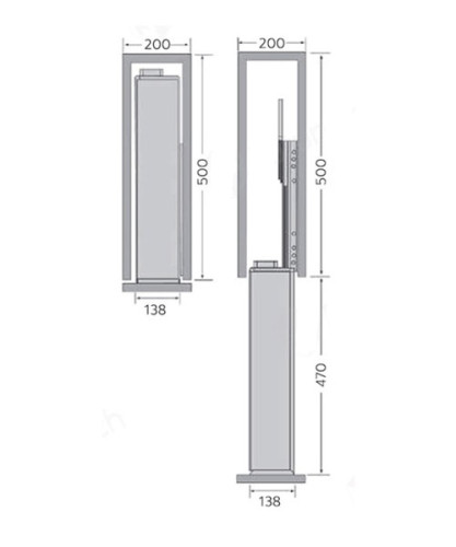 ชั้นวางของอเนกประสงค์ ตู้สูง 6 ชั้น (ซ้าย) ขนาด 20 ซม. (FTT-200L) 1