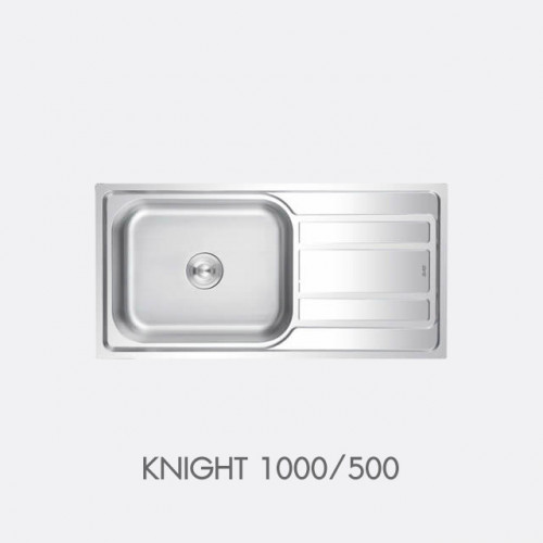 ซิงค์ล้างจาน สแตนเลส 1หลุม EVE รุ่น KNIGHT 1000/500 0