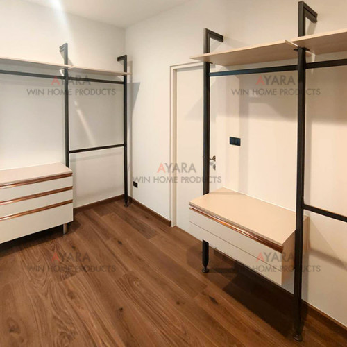 Walk in Closet - I Shape Laminate สีขาววิ๊ง