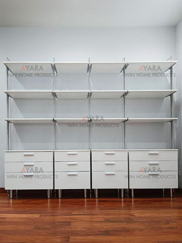 Walk in Closet - I Shape Melamine สีขาวด้าน 1