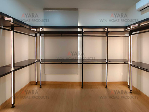 Walk in Closet - U Shape Melamine สีขาวเงา