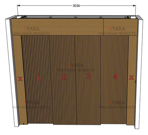 Walk in Closet - I Shape Melamine สี 5051-17 5