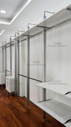 Walk in Closet - I Shape Melamine สีขาว 2