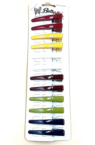 กิ๊บปากเป็ด จระเข้ 6ซม. คลาสสิค (12 ชิ้น)