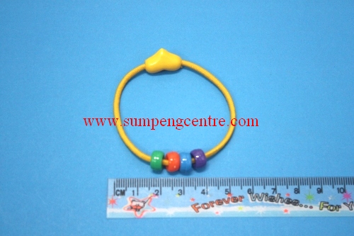 ยางรัดผมสี ลูกปัด 1