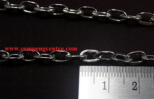 สร้อยสแตนเลสทับแบน เบอร์1 - 22 นิ้ว 1