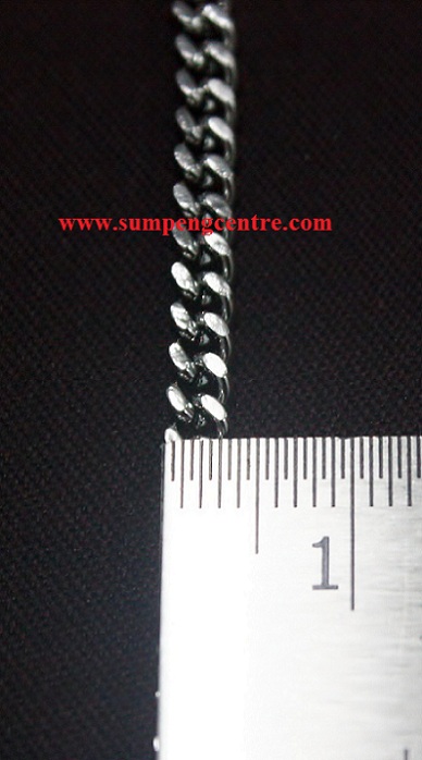 สร้อยแบนสแตนเลส เบอร์19 - 30 นิ้ว - 9 องค์ 2